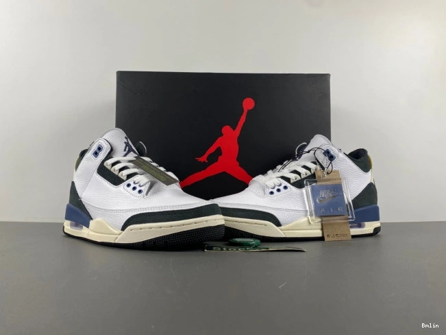 Bmlin Shoes Ma A Jordan Diffused 3 HV8571-100 SP Blue Air Maniere x OG 0811